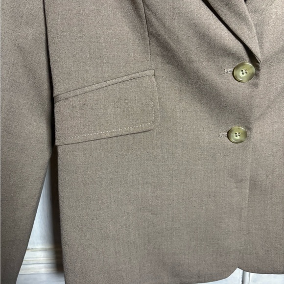 The Limited Taupe Tailored Double Button Power Blazer Office Career Classic - Picture 3 of 7